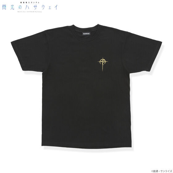 機動戦士ガンダム 閃光のハサウェイ ゴールドラメプリント Tシャツ 【2022年9月発送】
