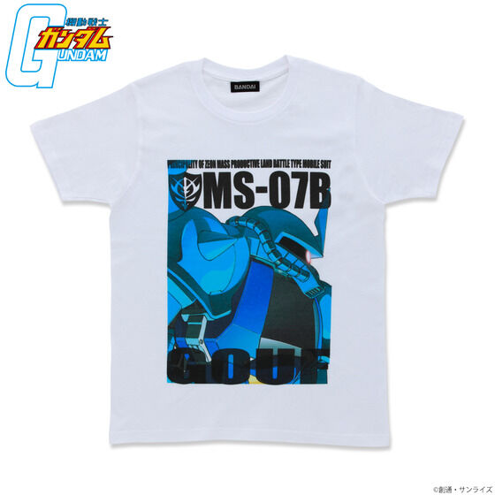 機動戦士ガンダム フルカラーTシャツ 白ボディver. MS-07B グフ【2022年10月発送】