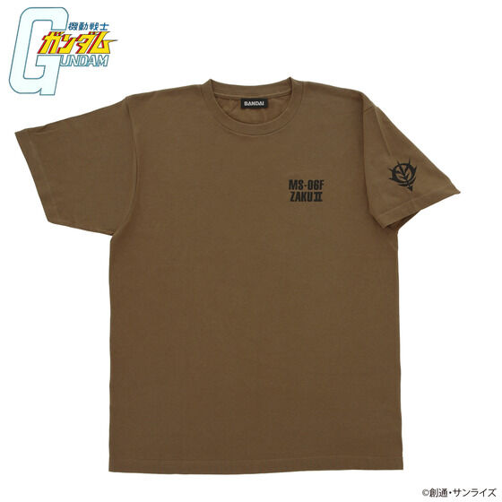 機動戦士ガンダム MSモチーフ企画 Tシャツ MS-06F ザクII 【2022年10月発送】