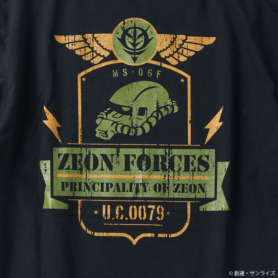 STRICT-G.ARMS『機動戦士ガンダム』ノーズアートTシャツ ZAKU II