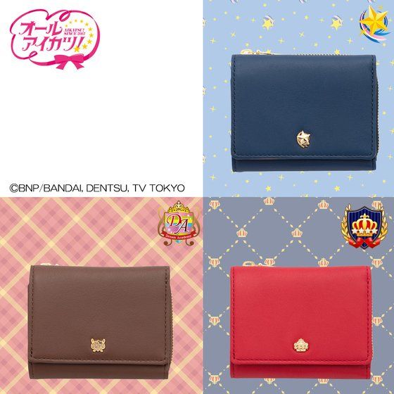 【再販】AIKATSU!STYLE for Lady 学園デザイン本革三つ折り財布