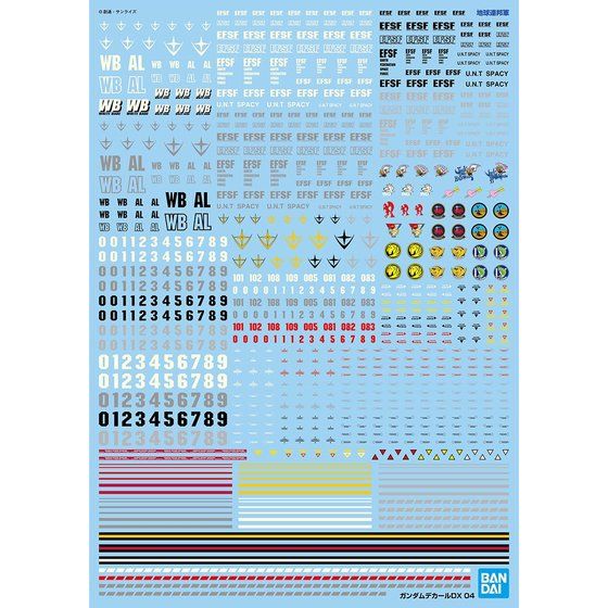 ガンダムデカールＤＸ 04 機動戦士ガンダム 地球連邦軍MS用【1/100スケール推奨】【２０２２年１２月発送】
