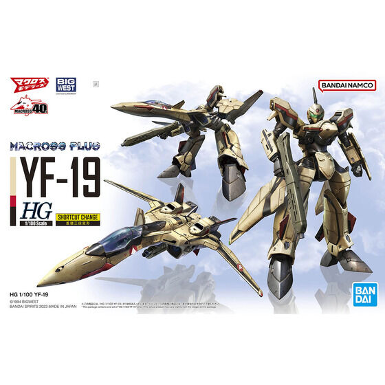 1/100 HG YF-19 「マクロスプラス」 と専用水転写式デカール