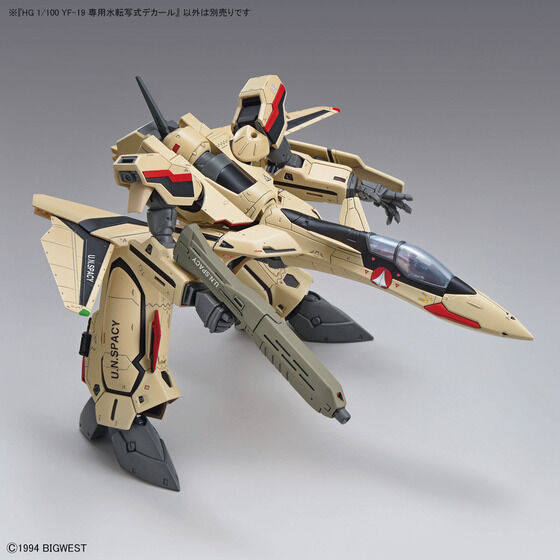 HG 1/100 YF-19 専用水転写式デカール