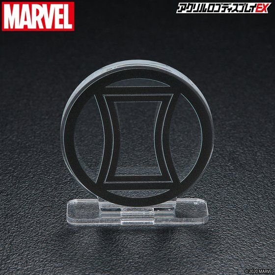 アクリルロゴディスプレイEX Marvel ヒーローマーク　ブラック・ウィドウ マーク【4次受注 2022年12月発送分】