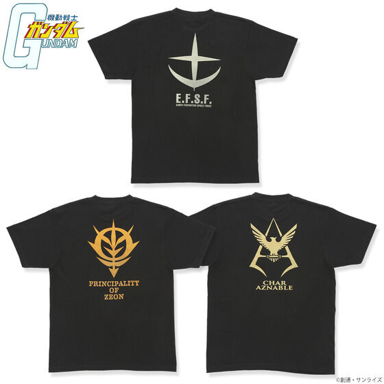 機動戦士ガンダム ゴールドラメプリント  Tシャツ