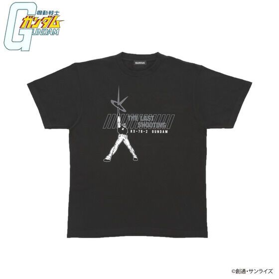 機動戦士ガンダム リフレクタープリントTシャツ  ラストシューティング