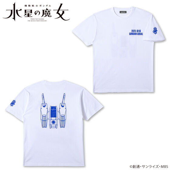 機動戦士ガンダム 水星の魔女 MSモチーフシリーズ Tシャツ ガンダム・エアリアル