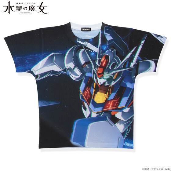 機動戦士ガンダム 水星の魔女 フルパネルTシャツ ガンダム・エアリアル