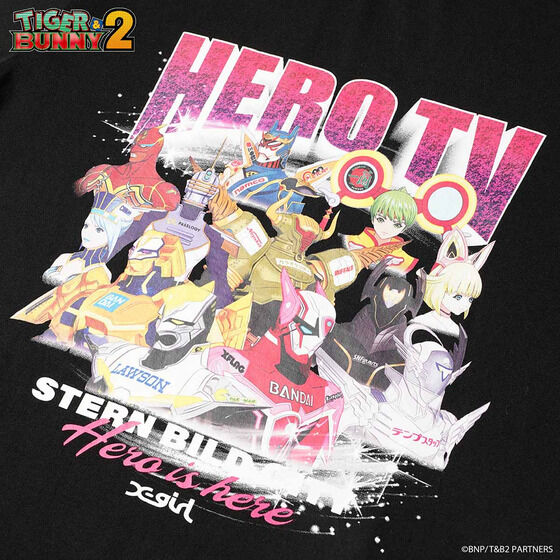 X-girl × TIGER & BUNNY 2 HERO TV S/S TEE