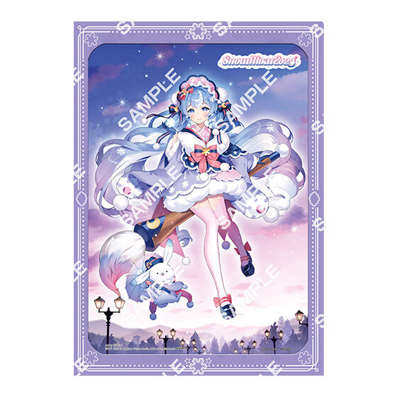 【フラットガシャポン】「SNOW MIKU 2023」 A4台紙付きイラストポートレート