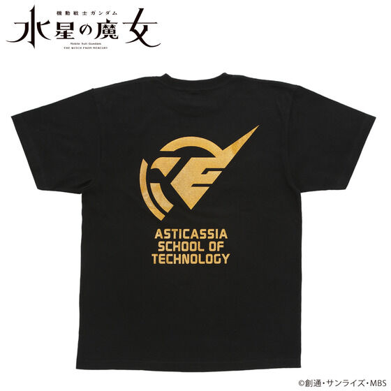 機動戦士ガンダム 水星の魔女 ゴールドラメプリント Tシャツ ホルダーモデル 【2023年4月発送】