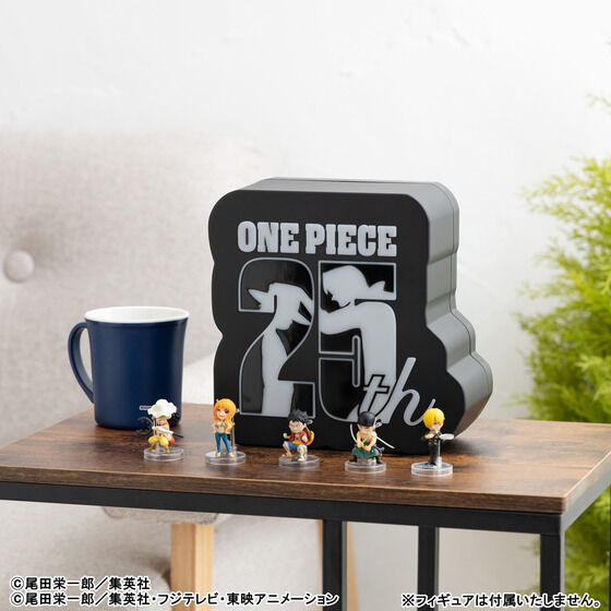 原作「ONE PIECE」25周年ロゴライトスタンド-BLACK-