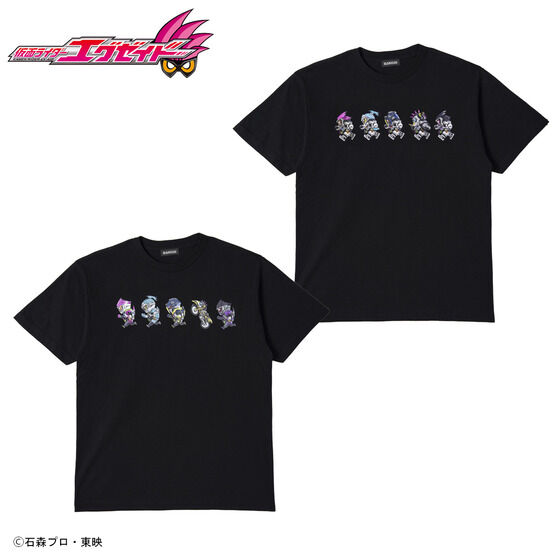 仮面ライダーエグゼイド デフォルメ柄tシャツ ショップ 白