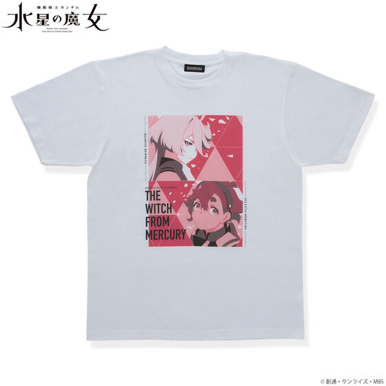 機動戦士ガンダム 水星の魔女 ペアデザインTシャツ スレッタ＆ミオリネ