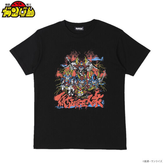 SDガンダム 頑駄無五人衆 Tシャツ feat.STUDIO696 【2023年10月発送】