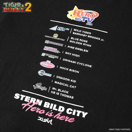 X-girl ~ TIGER & BUNNY 2 HERO TV S/S TEE