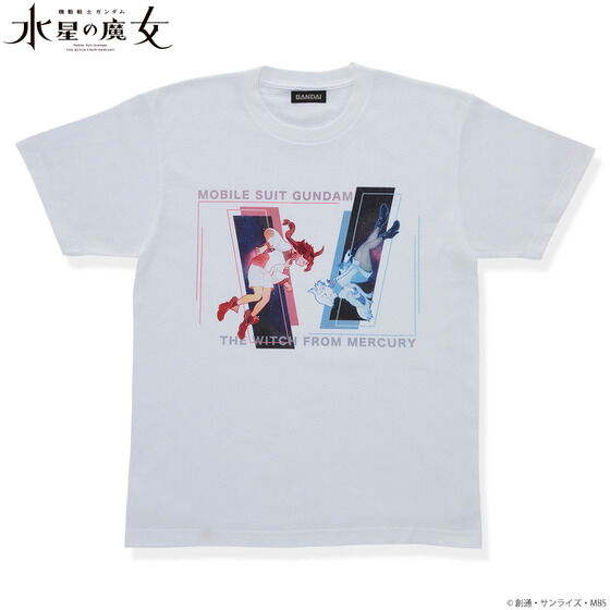 機動戦士ガンダム 水星の魔女 スレッタ＆ミオリネデザインアイテム Tシャツ