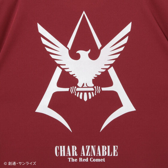 機動戦士ガンダム シャア・アズナブルパーソナルマーク スポーツシリーズ ドライTシャツ