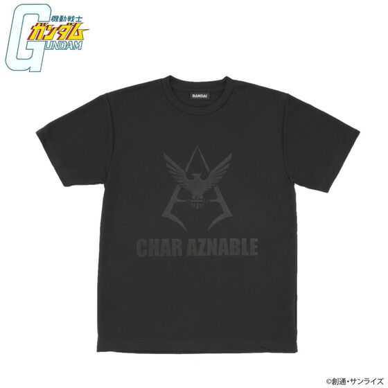 機動戦士ガンダム BLACKシリーズ マーク ドライTシャツ シャア・アズナブルモデル