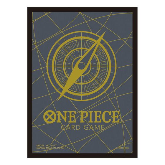 【抽選販売】ONE PIECEカードゲーム リミテッドカードスリーブ スタンダードブラックゴールド