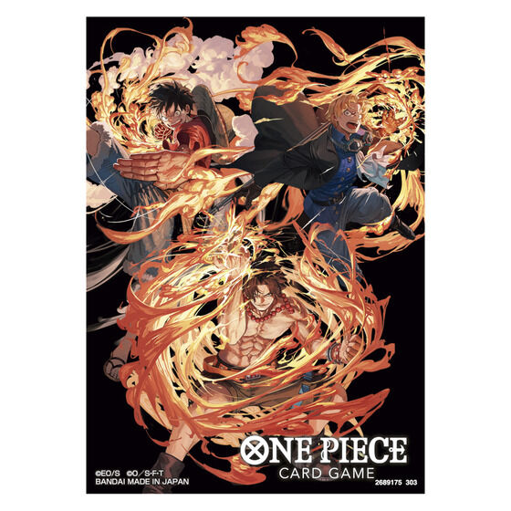 【抽選販売】ONE PIECEカードゲーム リミテッドカードスリーブ エース・サボ・ルフィ