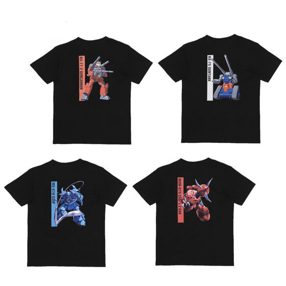 機動戦士ガンダム MSイラスト フルカラーTシャツ 第二弾