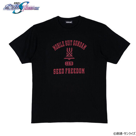 機動戦士ガンダムSEED FREEDOM　カレッジデザインアイテム　Tシャツ(全3種)