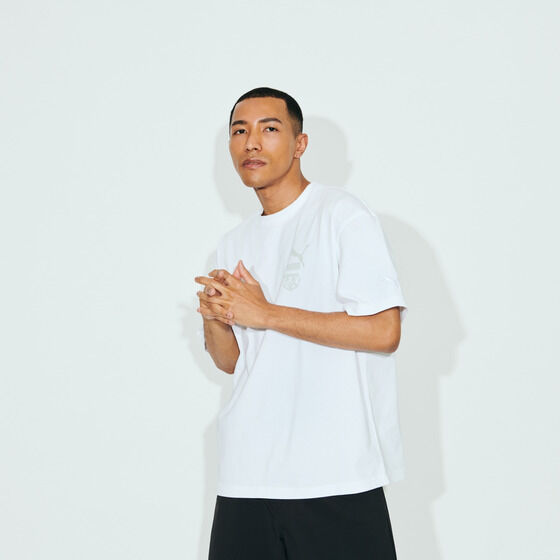 PUMA~VEʃC_[@S/S TEE@WHITE