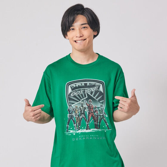 東映ヒーローTシャツ 特捜戦隊デカレンジャー アメコミ風