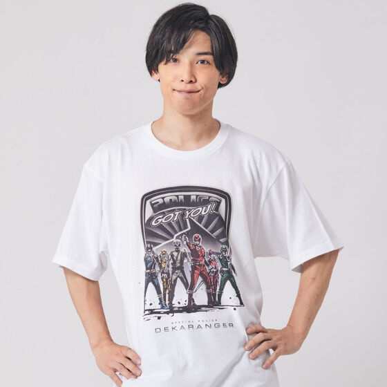 東映ヒーローTシャツ 特捜戦隊デカレンジャー アメコミ風 東映ヒーローTシャツ 特捜戦隊デカレンジャー アメコミ風