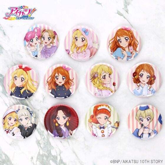 超特価激安の商品をすべて 2次予約販売】【ハピクロ！】アイカツ！シリーズ缶バッジ ピンズ・ピンバッジ・缶バッジ