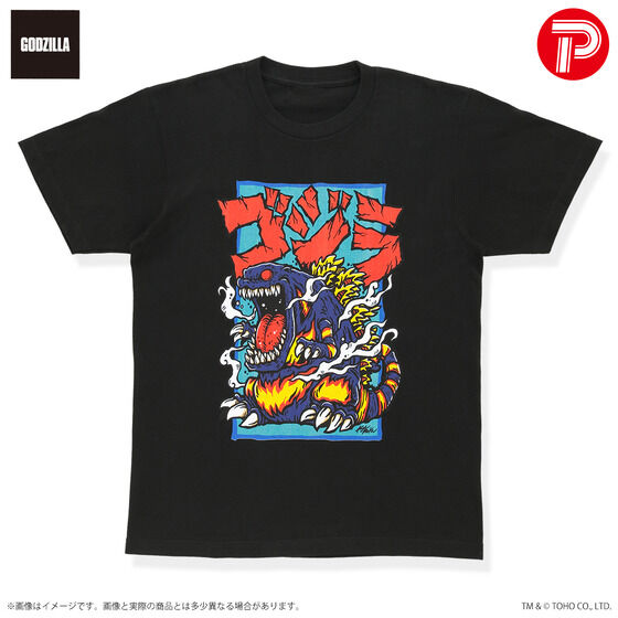 GODZILLA VINYL ARTxKAGEMARU DESIGNS/ART TEE]SW(1995)