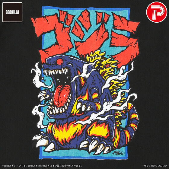 GODZILLA VINYL ARTxKAGEMARU DESIGNS/ART TEE]SW(1995)