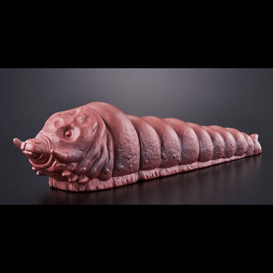 ゴジラ特撮大百科　総進撃ベース　モスラ幼虫1968 未開封 怪獣総進撃』のゴジラ（1968）とモスラ幼虫がセットでソフビ