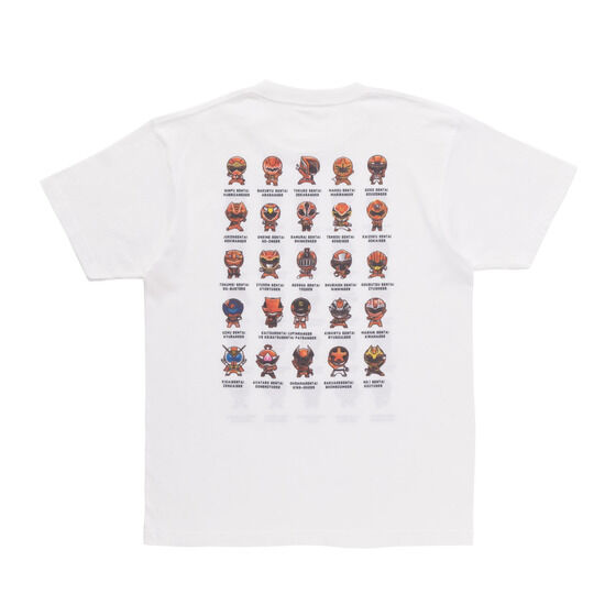 スーパー戦隊シリーズ 歴代レッド デフォルメ Tシャツ（大人用