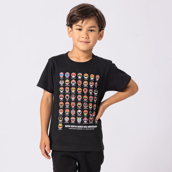 スーパー戦隊50周年記念 歴代レッド Tシャツ（こども用） | 宇宙