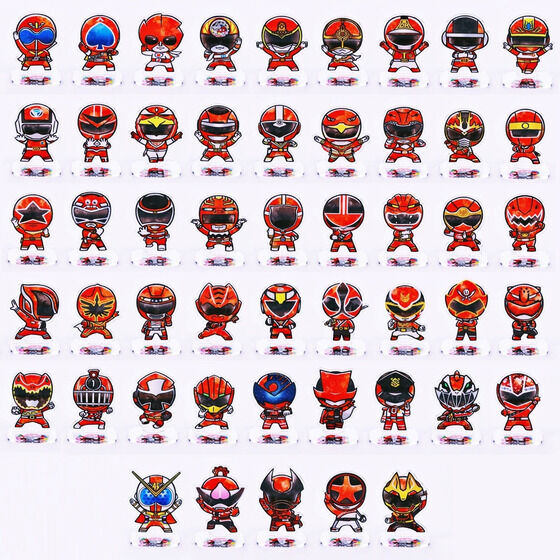 スーパー戦隊シリーズ 歴代レッド デフォルメ アクリルスタンド