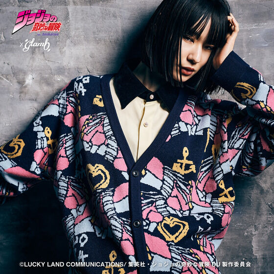 �A�j���w�W���W���̊�Ȗ`�� �_�C�������h�͍ӂ��Ȃ��x�~glamb Crazy Diamond Cardigan