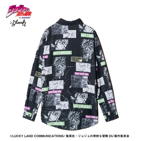 �A�j���w�W���W���̊�Ȗ`�� �_�C�������h�͍ӂ��Ȃ��x�~glamb Rohan Kishibe Shirt