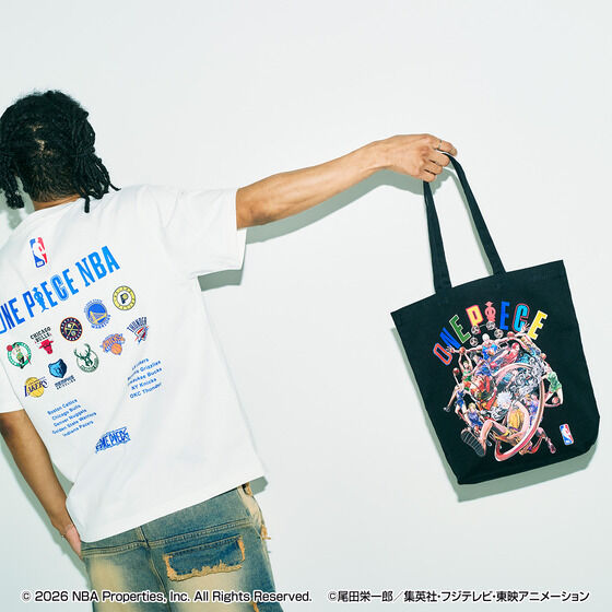 �i26�j�@�y���I�̔��zONE PIECE �~ NBA Tote Bag�@(�����)