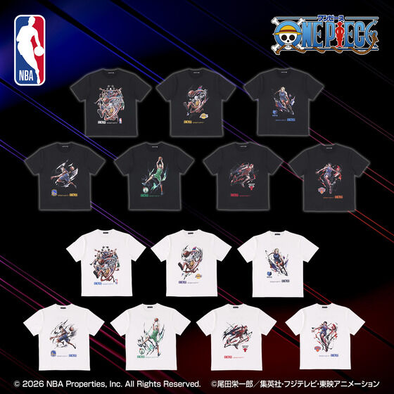 ONE PIECE �~ NBA T-Shirts (�S7�� �e2�F)