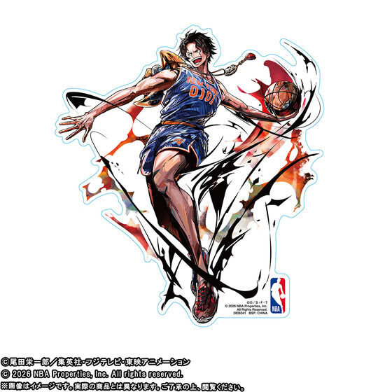 ONE PIECE �~ NBA STICKER