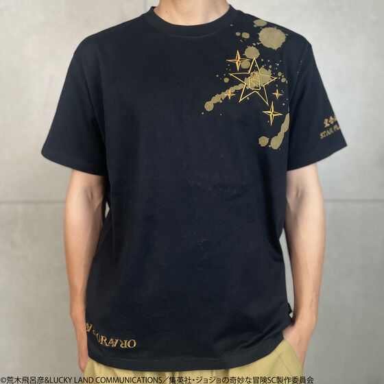 絡繰魂×ジョジョの奇妙な冒険 スターダストクルセイダース 刺繍Tシャツ