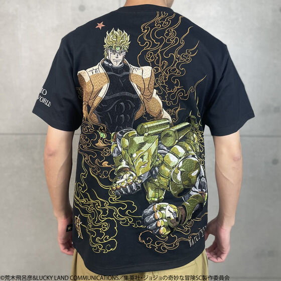 絡繰魂×ジョジョの奇妙な冒険 スターダストクルセイダース 刺繍Tシャツ