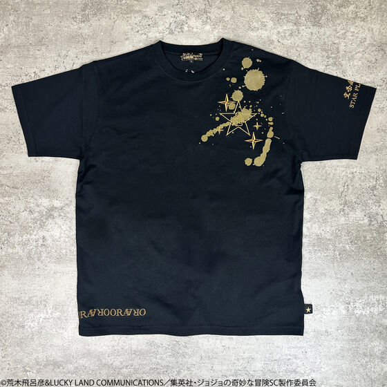 絡繰魂×ジョジョの奇妙な冒険 スターダストクルセイダース 刺繍Tシャツ