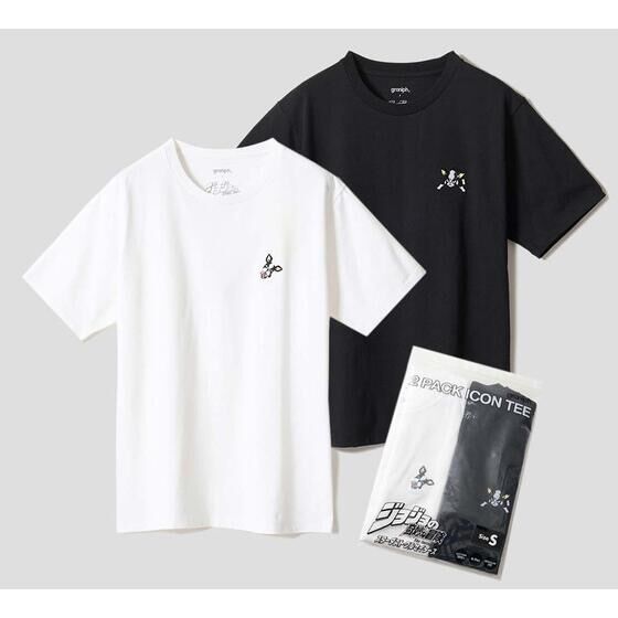 ジョジョの奇妙な冒険 ×グラニフ 2パックアイコンTシャツ【7月お届け