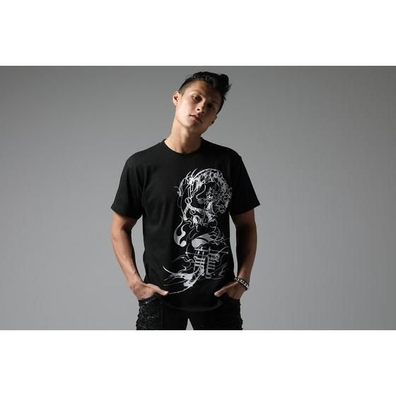 仮面ライダービルド×h.NAOTO コラボTシャツ（ブラック） 万丈龍我