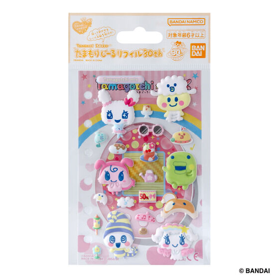 たまもりしーるリフィル30th　Tamagotchi m!xセット