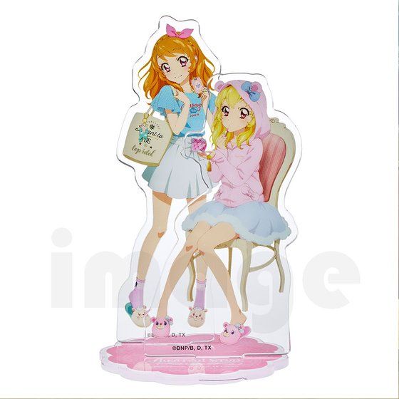 アイカツ！アクリルスタンド (2体セット) いちご＆あかり お部屋ver